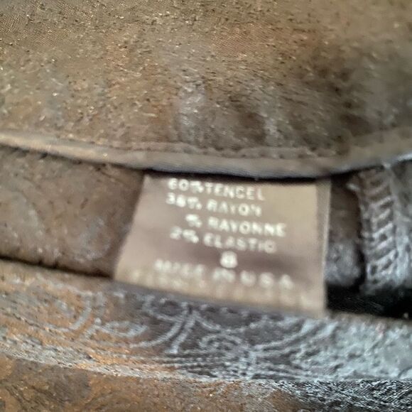 Elie Tahari Black Jacquard trousers, size 8 - Picture 5 of 5